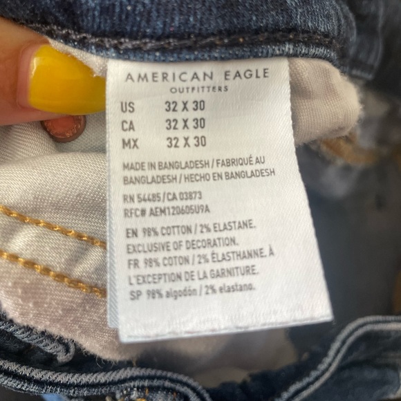 Mens American Eagle Original Straight, AirFlex Jeans - 32 x 30 - Picture 6 of 6
